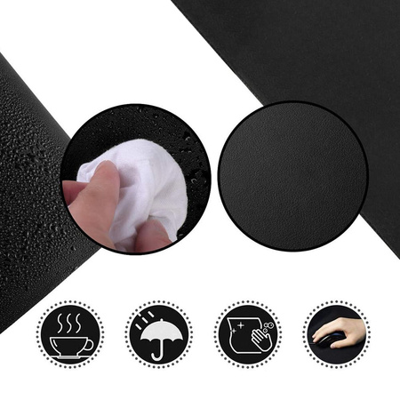 Desk mat mouse pad large Strado 90x45 (Black)
