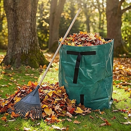 Worek kosz ogrodowy z uchwytami mocny na odpady liście trawę gałęzie 175L