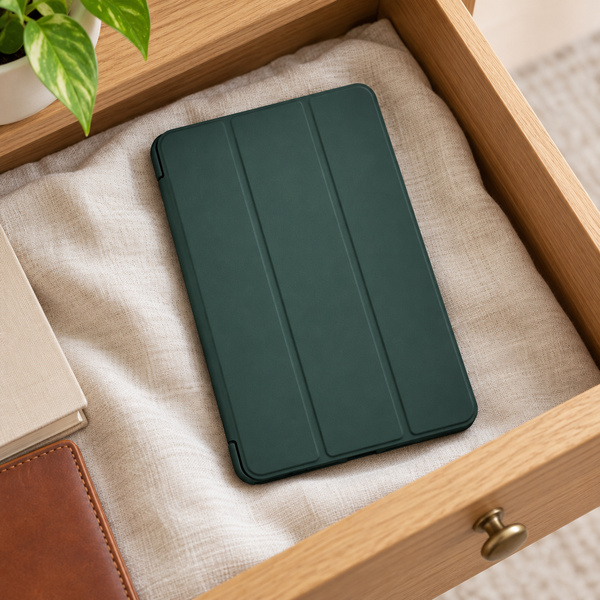 Etui Smart do Galaxy Tab A11 X135/X133 A9 SM-X115/SM-X110 z klapką - zielone