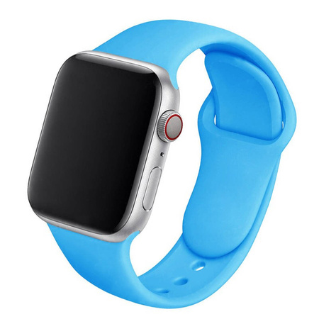 Pasek silikonowy opaska do Apple Watch 7 45mm (Niebieska)