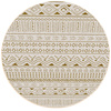Round carpet NOVO Strado modern beige oriental pattern for living room Sahara 100x100 cm