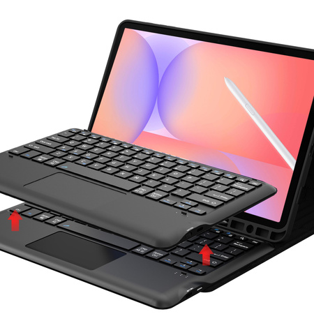 Etui z klawiaturą do Samsung Galaxy Tab S10 Lite - ochronne z podstawką, dostęp do portów i przycisków