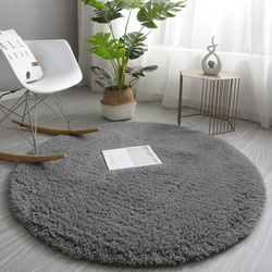 Alpaca Strado 100x100 round rug - AlpaGrey