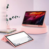 Etui z podstawką klapką Clear Pencil do Lenovo Tab K11 Plus 11.45" TB352FU, różowe