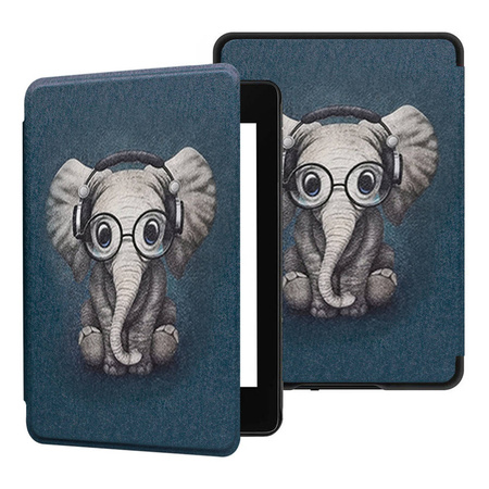 Smart Case Graphic Case for Kindle Paperwhite 1/ 2/ 3 (Elephant)