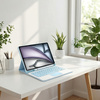 Etui z klawiaturą do iPad Air 11 M3 2025 / Air 11 M2 2024 Gen 7, niebieskie - ochronne z podstawką