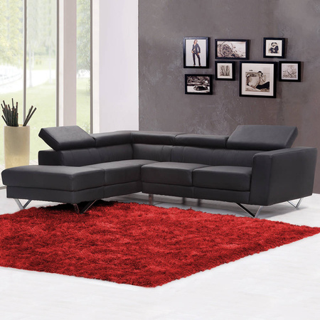 Shaggy Strado 250x300 BloodyRed room carpet (Bright red)