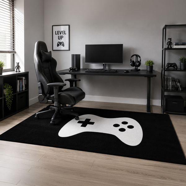 Dywan gamingowy 100x150 dla gracza mata pod fotel antypoślizgowy MinimalPad