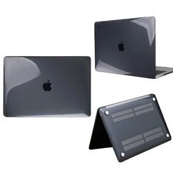 Etui silikonowe pokrowiec HardShell Case do Apple MacBook Air 13 2018-2020 (Czarne)