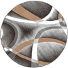 Round carpet NOVO Strado modern torte pattern for living room Melodia 120x120 cm