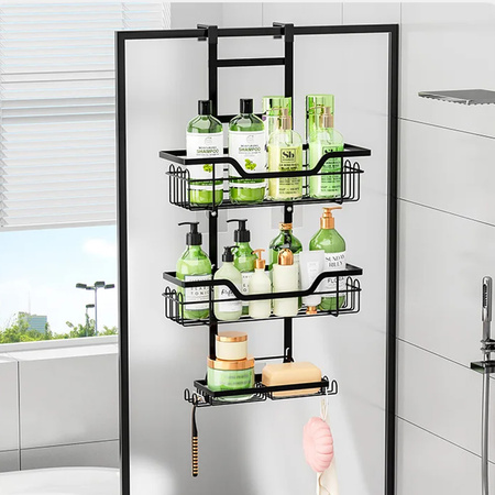 Strado Bathroom shelf hanging on glass