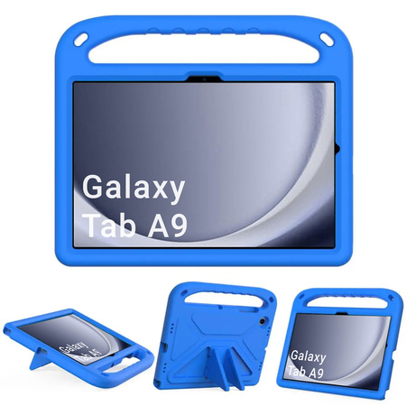 Puzdro FunColor s držiakom na Samsung Galaxy Tab A9 8.7 X110 / X115, modré - ochranné