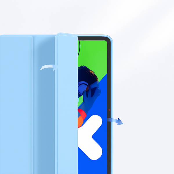 Puzdro Smart na Lenovo Idea Tab Pro / Pro MT 2025, modré - ochranné so stojanom, prístup k portom a tlačidlám