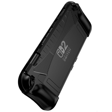 Etui do Nintendo Switch 2 2025 Lekkie do grania poprawia chwyt, czarne - ochronne z podstawką