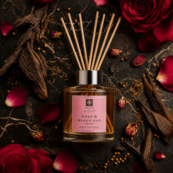 Zestaw Dyfuzorów zapachowych Rose & Black Oud