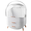 Casket organizer trunk for cosmetics jewelry (White)