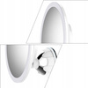 Zrkadielko kozmetické na líčenie zväčšovacie x10 podsvietené LED, biely