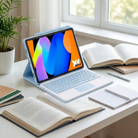 Puzdro s klávesnicou na Lenovo Idea Tab 11 2025, modré - ochranné so stojanom