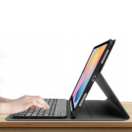 Etui z klawiaturą Bluetooth z uchwytem na rysik do Galaxy Tab S6 Lite 10,4", czarne