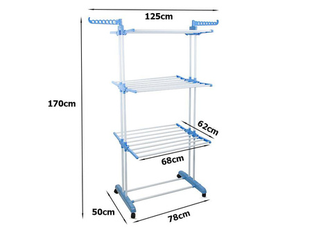 Laundry dryer for washing clothes, foldable stand large