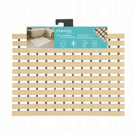 STRADO bathroom non-slip mat for shower wading pool sauna 43x61cm