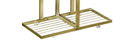 Gold standing metal flower stand for 6 flower pots- elegant flower stand