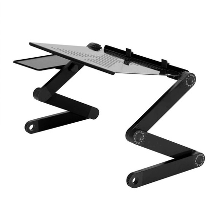 Folding stand with cooling fan for tablet laptop up to 17" F2 (Black)