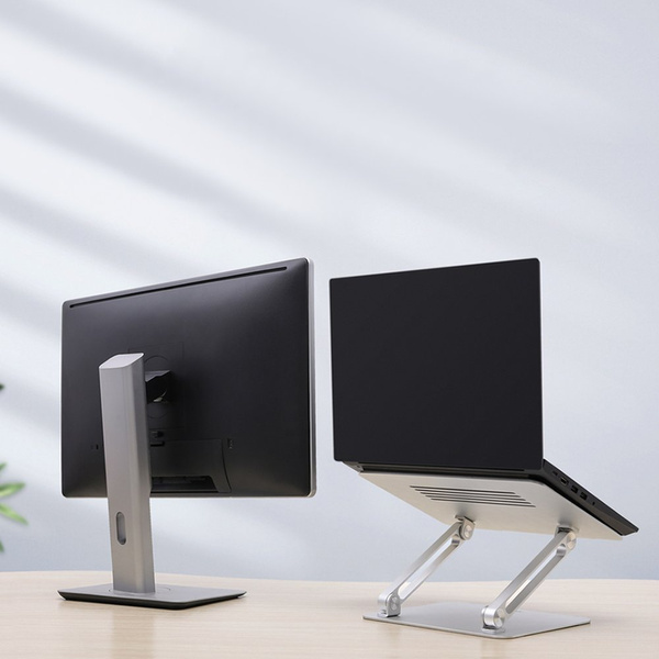 Nillkin ProDesk silver adjustable aluminum laptop stand for office and home use
