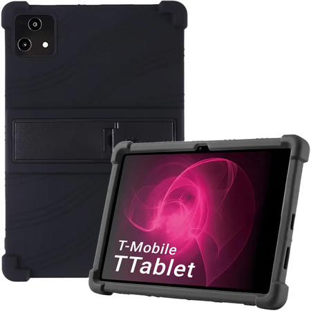 Puzdro Pancierové Armor Case na T-Mobile T Tablet 5G 10.36, čierne - ochranné so stojanom