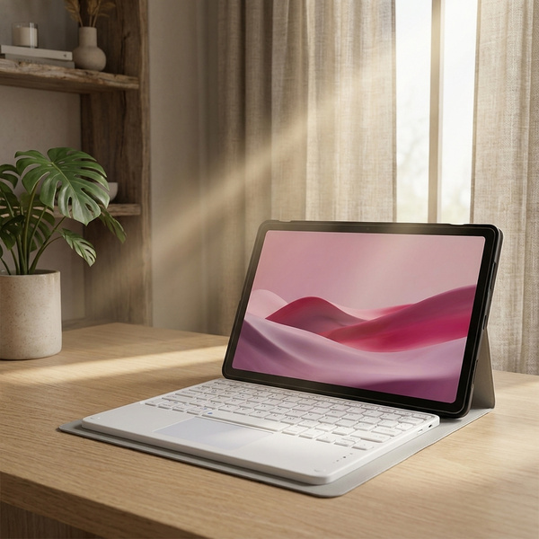 Etui z klawiaturą do Lenovo Tab M11 TB330FU pokrowiec ochronne szare