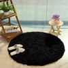 Shaggy Strado 300x300 BlackSky round carpet (Black)