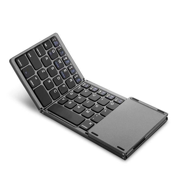 Bluetooth Universal Folding Keyboard - compact keyboard with touchpad for mobile devices and laptops