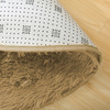 Shaggy Strado 150x150 round carpet CappuccinoCamel (Light brown)