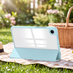 Etui Clear Pencil do Galaxy Tab A11+ 10.9 2025 X230/ X235/ X236 A9+ SM-X215/ X216, niebieskie