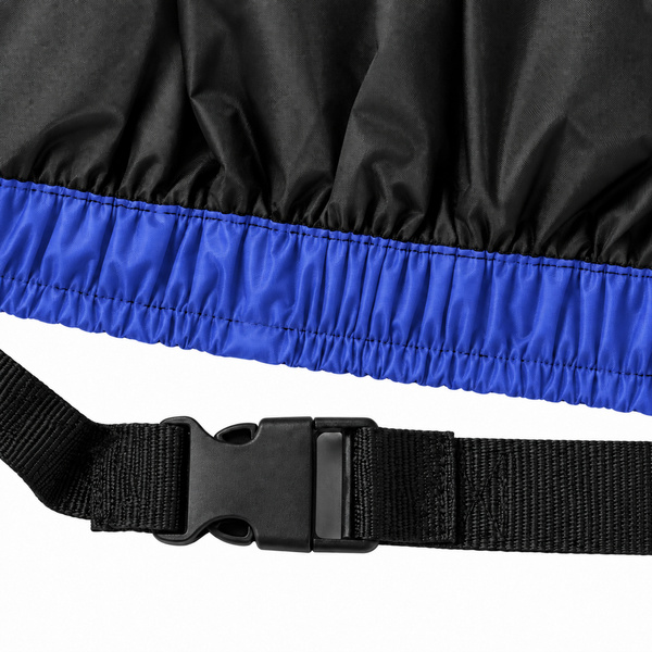 Pokrowiec na motocykl skuter 2 rowery 245x105x125 cm wodoodporny czarno-niebieski