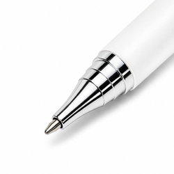 Precyzyjny rysik 2w1 z długopisem stylus pen do tabletu telefonu, biały