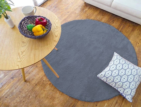 Rabbit Strado 120x120 Silver (Light Gray) Round Carpet