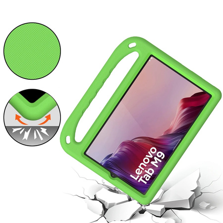 Etui z uchwytem FunColor do Lenovo Tab M9 9 2023 TB310, czarne - ochronne z podstawką
