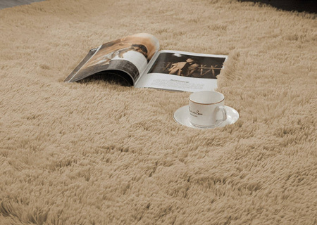 Shaggy Strado Carpet 200x250 CappuccinoCamel (Light Brown)