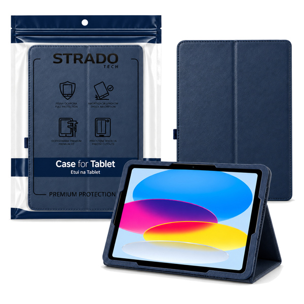 Etui obrotowe do Apple iPad 10.9 2022 gen 10 iPad 11 A16 2025 gen 11 - granatowe