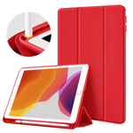 Puzdro Smart case na Apple iPad Mini 4 5 2015 / 2019 s klapkou wake up sleep / Apple iPad Mini 4 / Apple iPad Mini 5, červené - ochranné