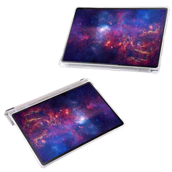Etui Clear Trifold do Samsung Galaxy Tab S6 Lite 2022 / 24 10.4 - ochronne, różowe