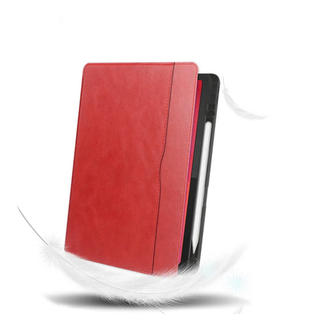 Leather case with pockets for Lenovo Tab M11 TB330FU 10.95" (Red)