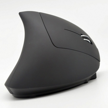 Bezprzewodowa Mysz Pionowa ergonomiczna wertykalna Cliry 2.4 GHz optyczna, czarny