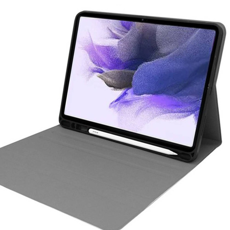 Puzdro s klávesnicou na Samsung Galaxy Tab S7 / S7 Plus, čierne - ochranné so stojanom