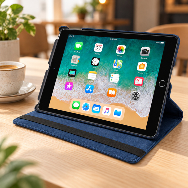 Etui obrotowe do Apple iPad Air/ Air 2 9.7" 2017/2018 gen 5/6 - granatowe