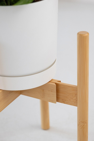 Kwietnik stojący REGULOWANY 25-36 drewniany stojak na kwiaty rośliny NEST