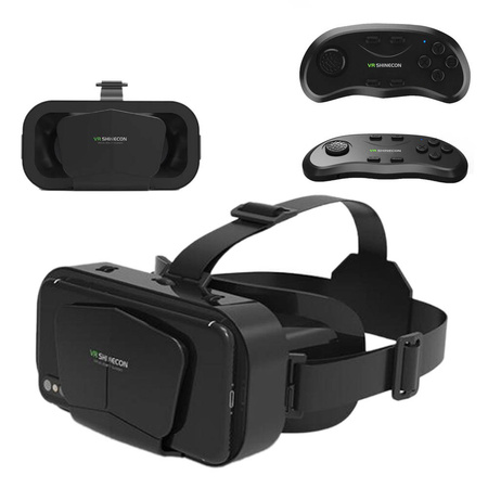 Okulary VR 3D do wirtualnej rzeczywistości gogle Shinecon G10 + GamePad - do smartfona