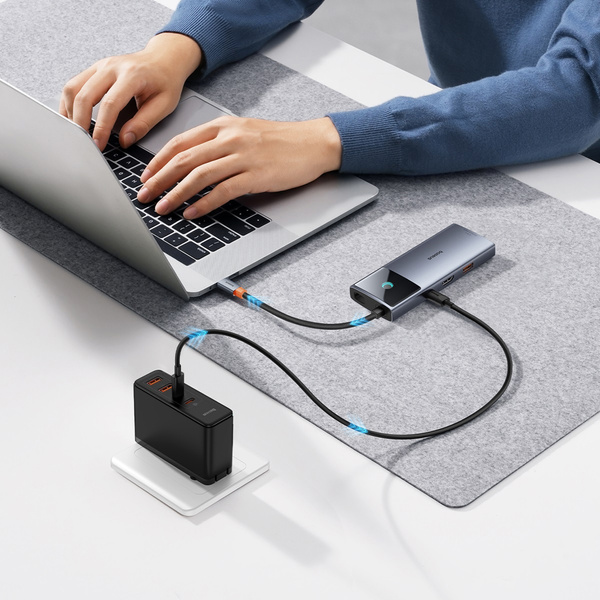 Adapter 5w1 Baseus Hub USB-C do HDMI4K+ 4xUSB-A