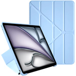 Etui Trifold do Apple iPad Air 11 6 Gen M2 2024 / 7 Gen M3 2025 / iPad Air 11 Gen. 6 A2902, niebieskie - ochronne
